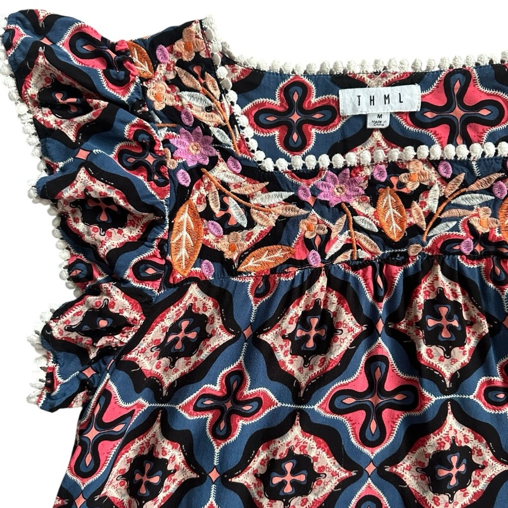 THML Multicolor Patterned Top,M - Picture 1 of 4